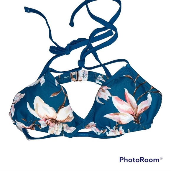 NEW Shade & Shore Blue Floral Bikini - Picture 3 of 8